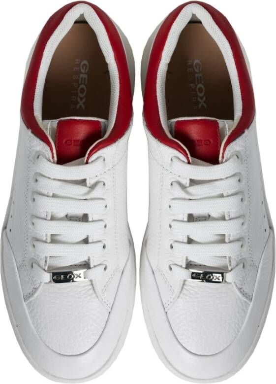 Geox Klassieke Veterschoenen White Dames