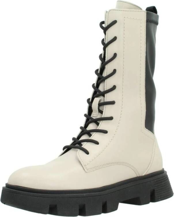 Geox Lace-up Boots Beige Dames