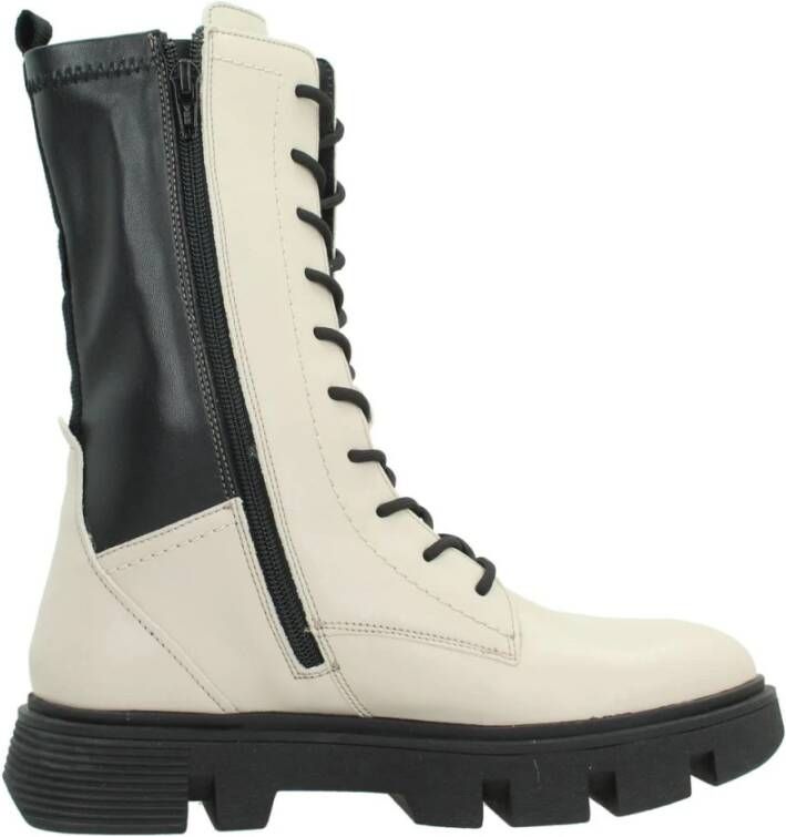 Geox Lace-up Boots Beige Dames