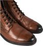 GEOX Terence C Hoge lederen veterschoenen Heren Cognac - Thumbnail 6