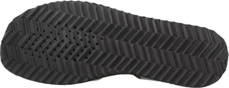 Geox Leuca Platte Sandalen Black Dames