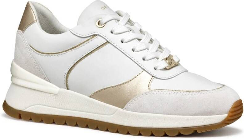 Geox Lichtbruine Avenue Mix Schoenen White Dames