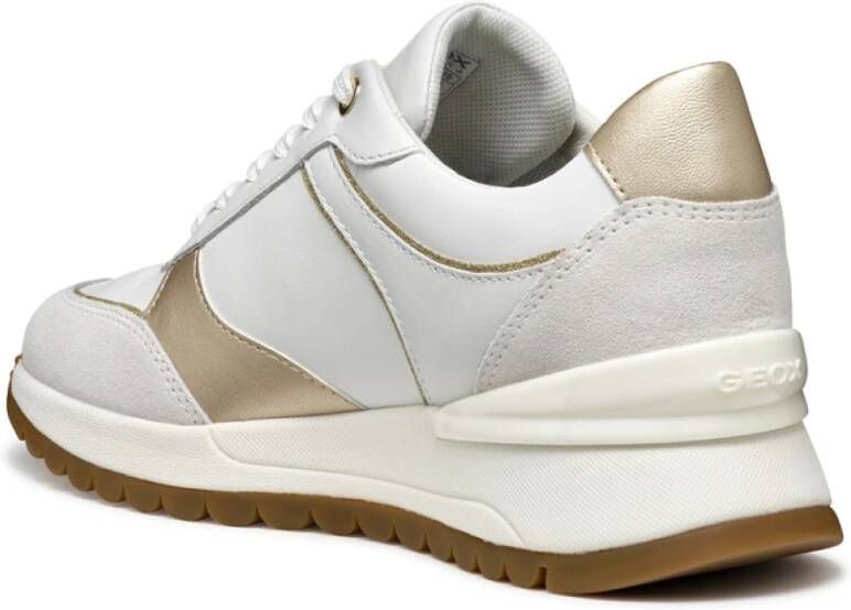 Geox Lichtbruine Avenue Mix Schoenen White Dames