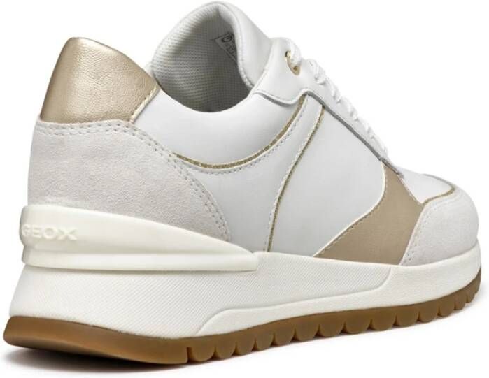 Geox Lichtbruine Avenue Mix Schoenen White Dames