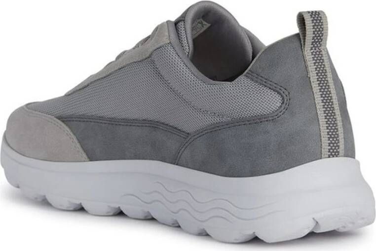 Geox Lichtgrijze Sneakers voor Mannen Gray Heren