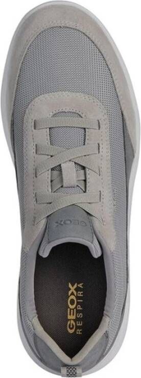 Geox Lichtgrijze Sneakers voor Mannen Gray Heren