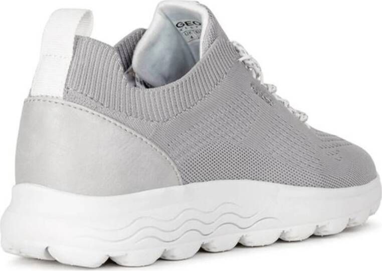 Geox Lichtgrijze Sneakers voor Vrouwen Gray Dames
