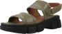 Geox Lisbona Platte Sandalen Green Dames - Thumbnail 3