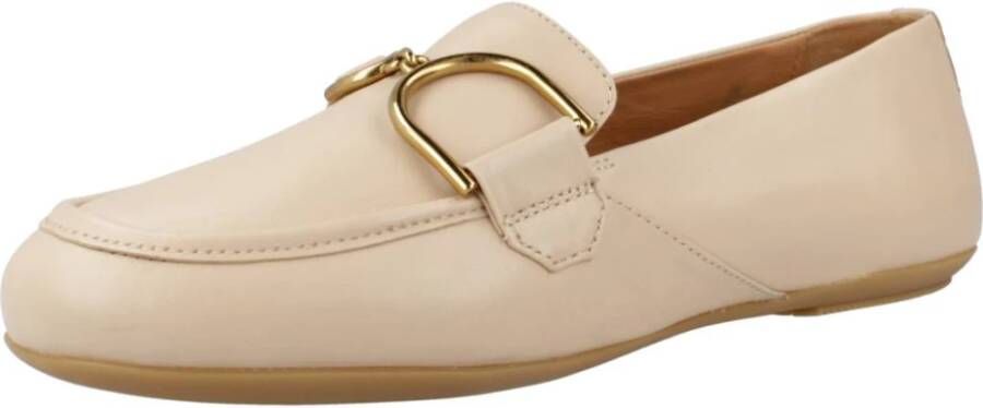 Geox Stijlvolle Palmaria Loafers voor Vrouwen Beige Dames