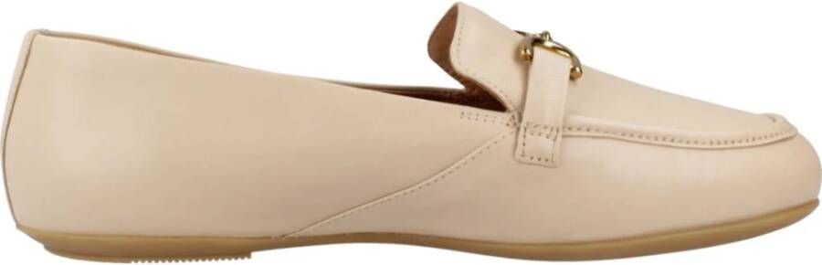 Geox Stijlvolle Palmaria Loafers voor Vrouwen Beige Dames