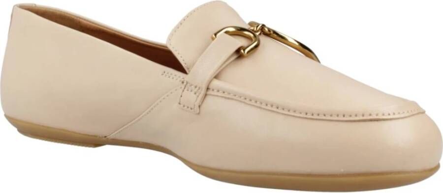 Geox Stijlvolle Palmaria Loafers voor Vrouwen Beige Dames