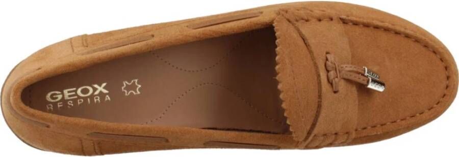 Geox Stijlvolle Comfortabele Loafers voor Vrouwen Brown Dames