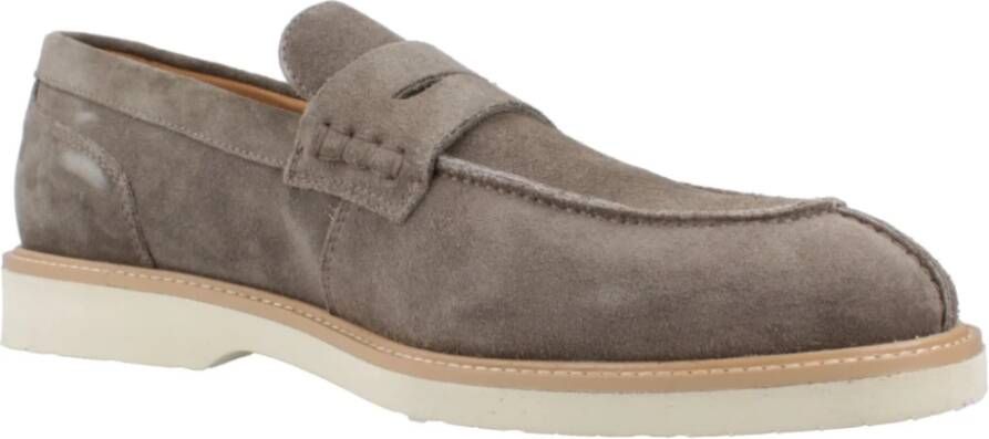 Geox Stijlvolle Comfortabele Loafers voor Mannen Gray Heren