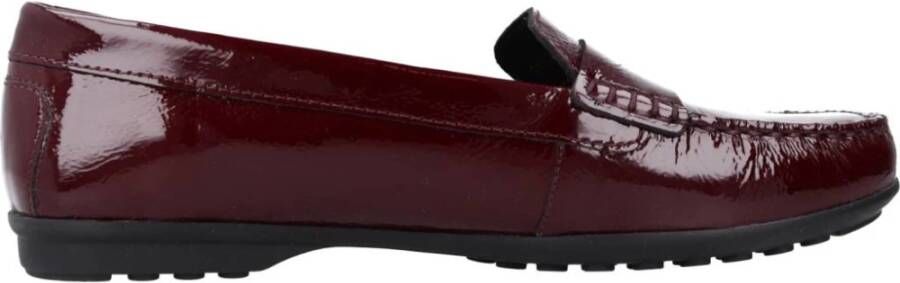 Geox Stijlvolle Comfortabele Loafers voor Vrouwen Red Dames