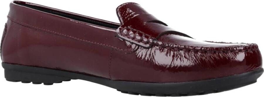 Geox Stijlvolle Comfortabele Loafers voor Vrouwen Red Dames