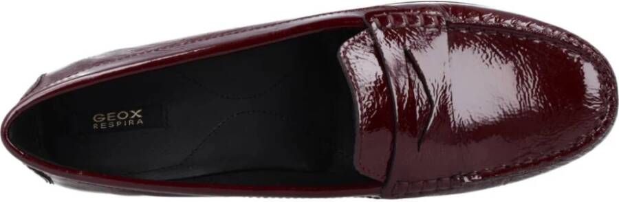 Geox Stijlvolle Comfortabele Loafers voor Vrouwen Red Dames