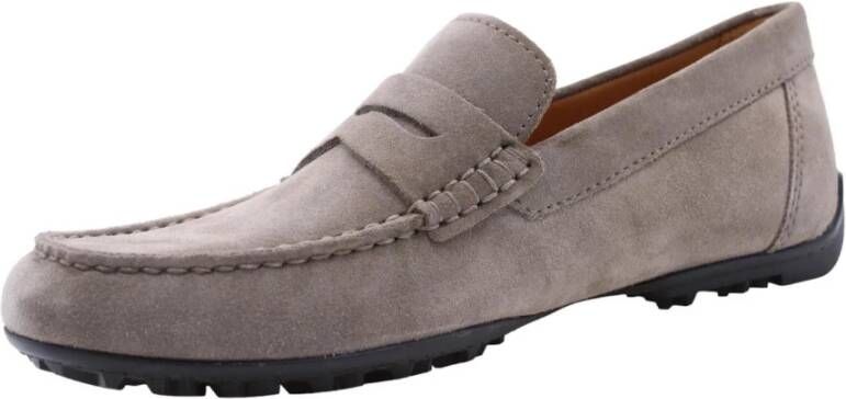 Geox Stijlvolle heren loafers voor dagelijks gebruik Gray Heren
