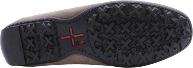 Geox Stijlvolle heren loafers voor dagelijks gebruik Gray Heren