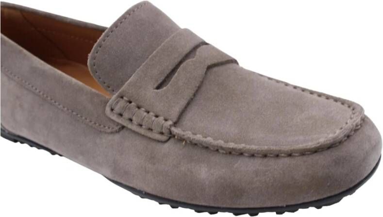 Geox Stijlvolle heren loafers voor dagelijks gebruik Gray Heren
