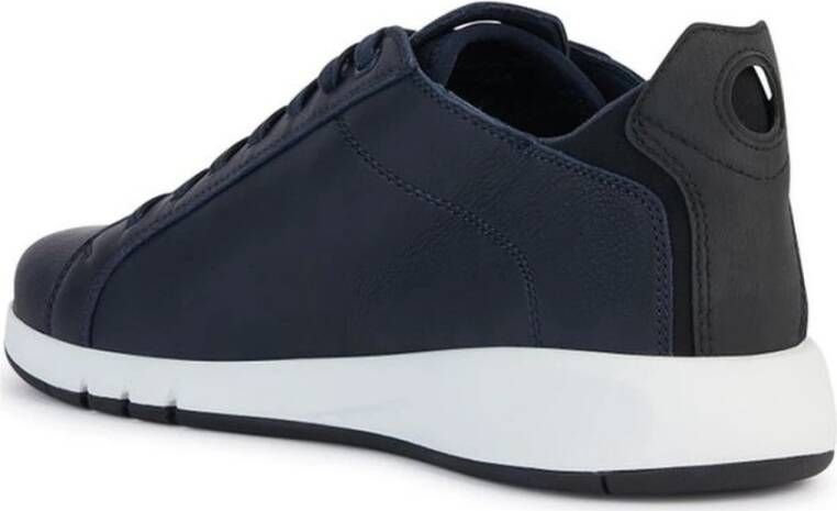 Geox Navy Black Aerantis Sneakers Blue Heren