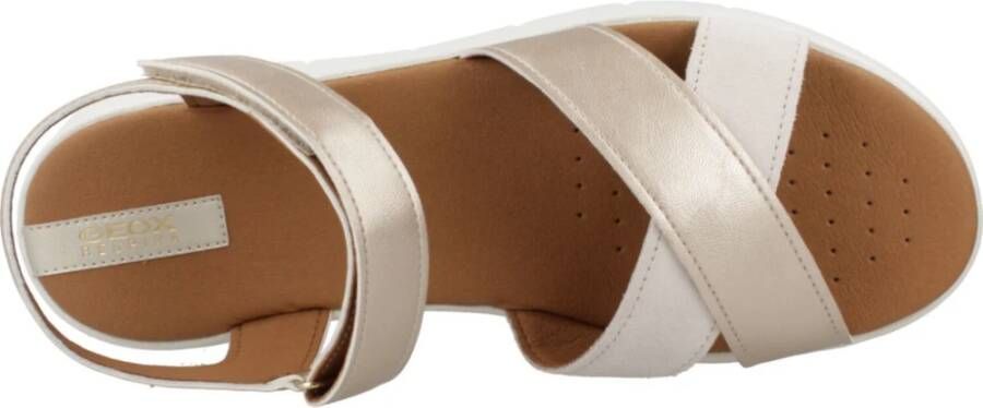 Geox Platte sandalen voor dames Beige Dames