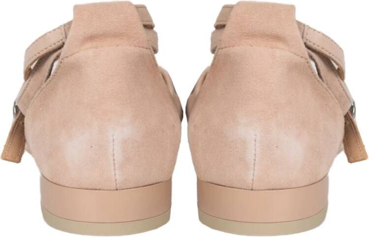 Geox Puntige Neus Enkelband Sandalen Beige Dames