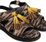 Geox Ronde neus franje sandalen Multicolor Dames - Thumbnail 4
