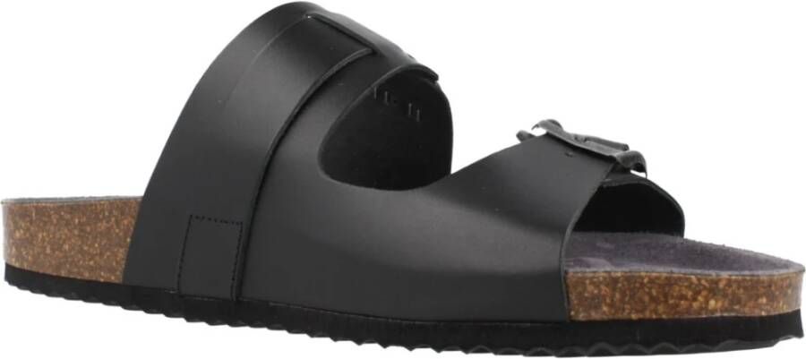 Geox Sandal Ghita Sliders Black Heren