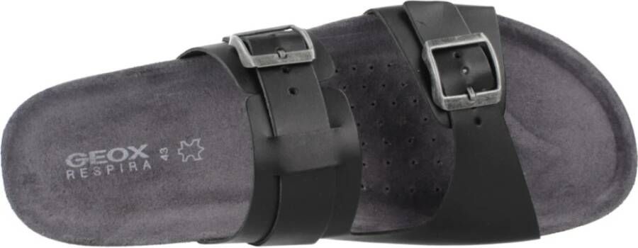 Geox Sandal Ghita Sliders Black Heren