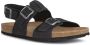 Geox Zwarte platte sandalen voor mannen Black Heren - Thumbnail 3