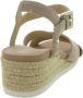 Geox Sleehaksandaaltjes D ISCHIA CORDA met sleehak in raffia-look - Thumbnail 6