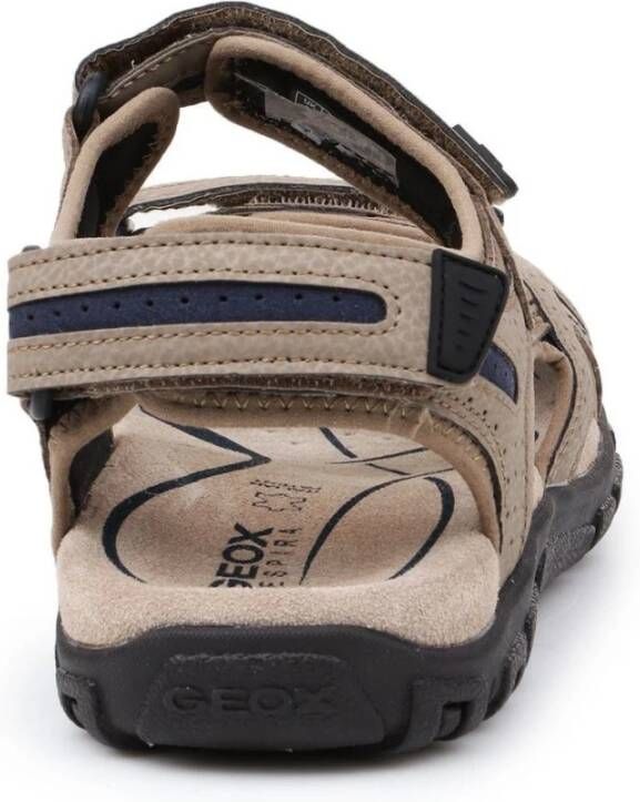 Toelating mengen een Geox Uomo Sandal Strada Sand Navy Beige Heren - Schoenen.nl