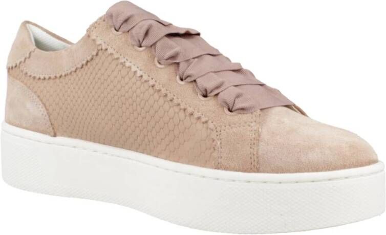 Geox Stijlvolle Damessneakers Beige Dames