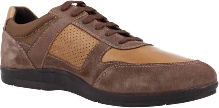 Geox Stijlvolle Herensneakers Brown Heren