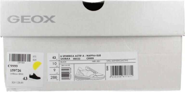 Geox Sneakers met Spherica Actif Technologie Black Heren
