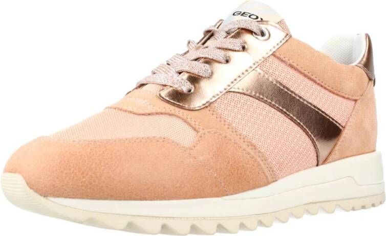 Geox Stijlvolle Casual Sneakers voor Vrouwen Orange Dames