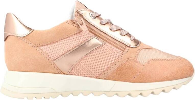 Geox Stijlvolle Casual Sneakers voor Vrouwen Orange Dames