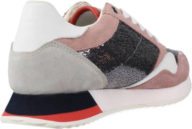 Geox Stijlvolle Casual Sneakers voor Vrouwen Pink Dames