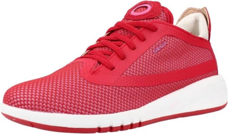 Geox Stijlvolle Aerantis C Sneakers Red Dames