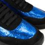 Geox Vetersneakers met ronde neus en metallic glans Zwart Dames - Thumbnail 5
