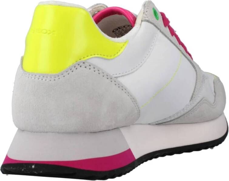 Geox Stijlvolle Casual Sneakers voor Vrouwen White Dames