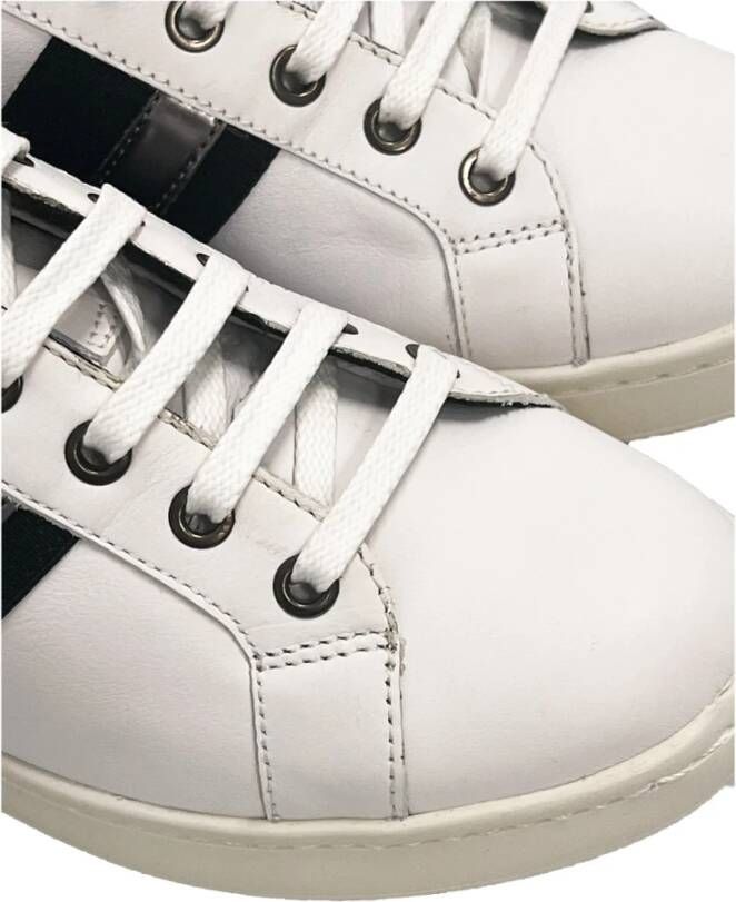 Geox Sneakers met ronde neus en veters Wit Dames