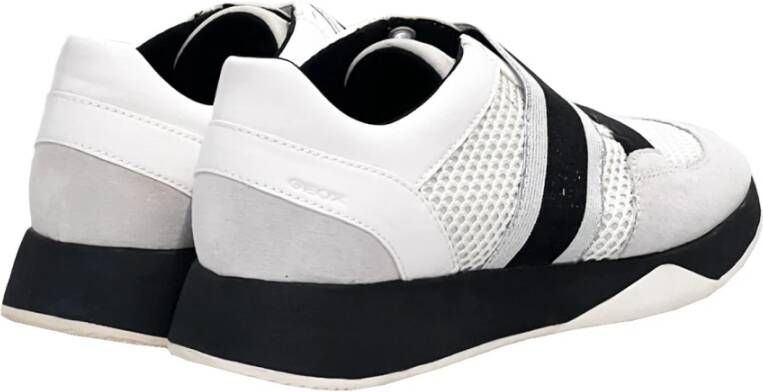 Geox Slip-On Sneakers met Metallic Details Wit Dames