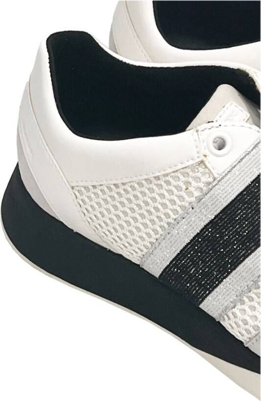 Geox Slip-On Sneakers met Metallic Details Wit Dames