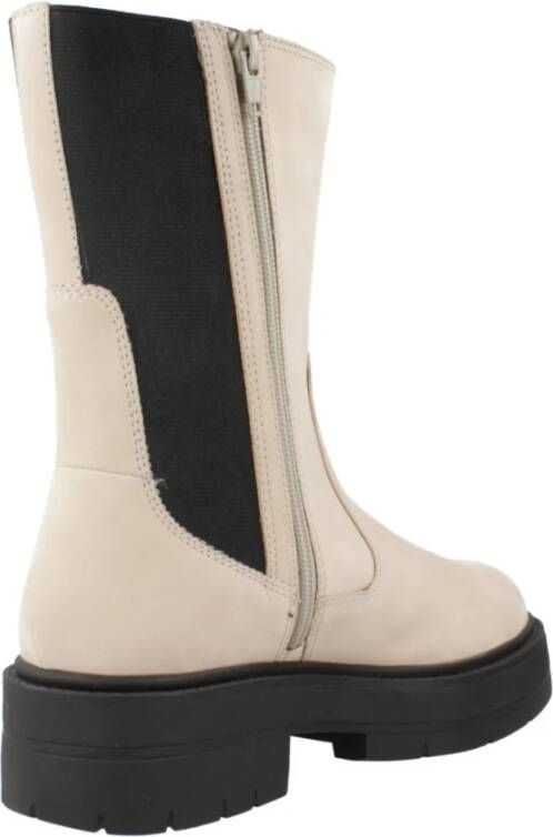 Geox Spherica Enkellaarzen Beige Dames