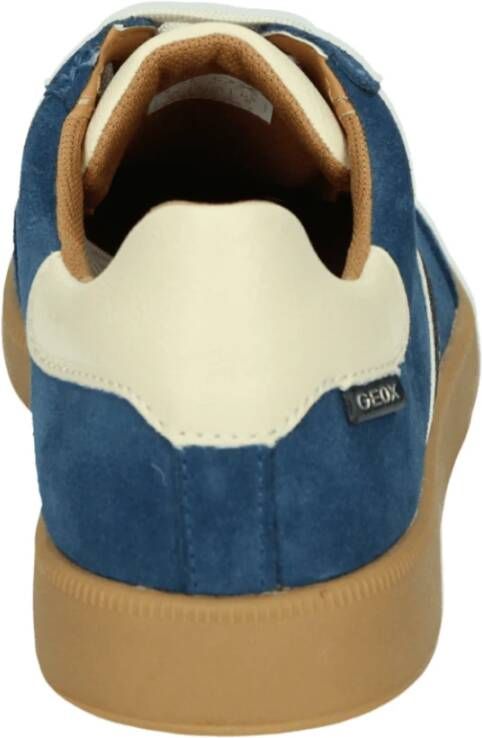 Geox Sportieve Lage Damesschoenen Blauw Patroon