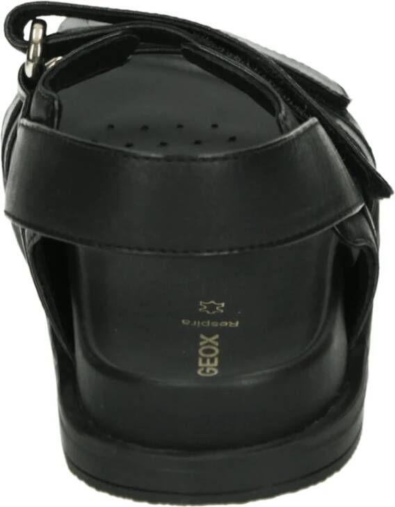 Geox Sportieve Zwarte Sandalen met G Breedte