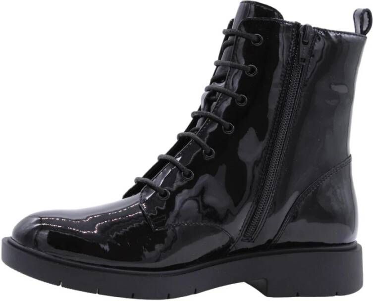 Geox Stijlvolle Aperol Enkellaarzen Black Dames