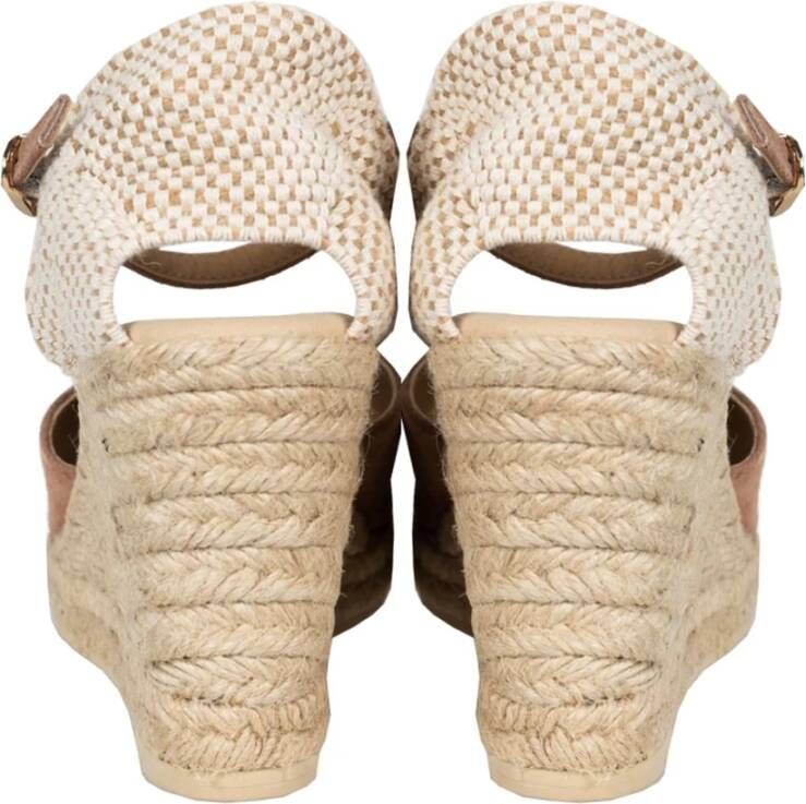 Geox Stijlvolle Espadrilles met Sleehak Pink Dames