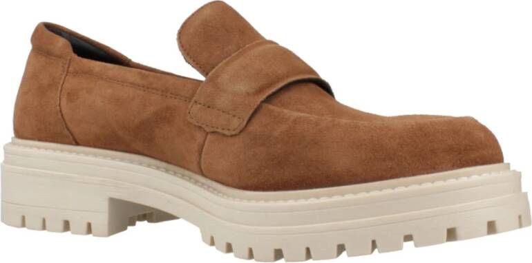 Geox Stijlvolle Iridea Loafers Brown Dames